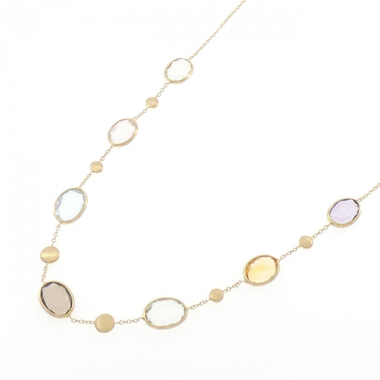 750YG カラーストーン ネックレス