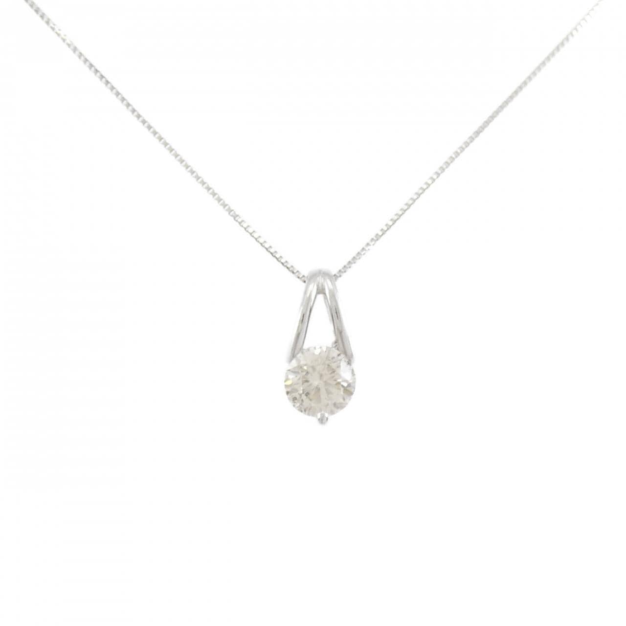 K18WG ダイヤモンド ネックレス 0.853CT