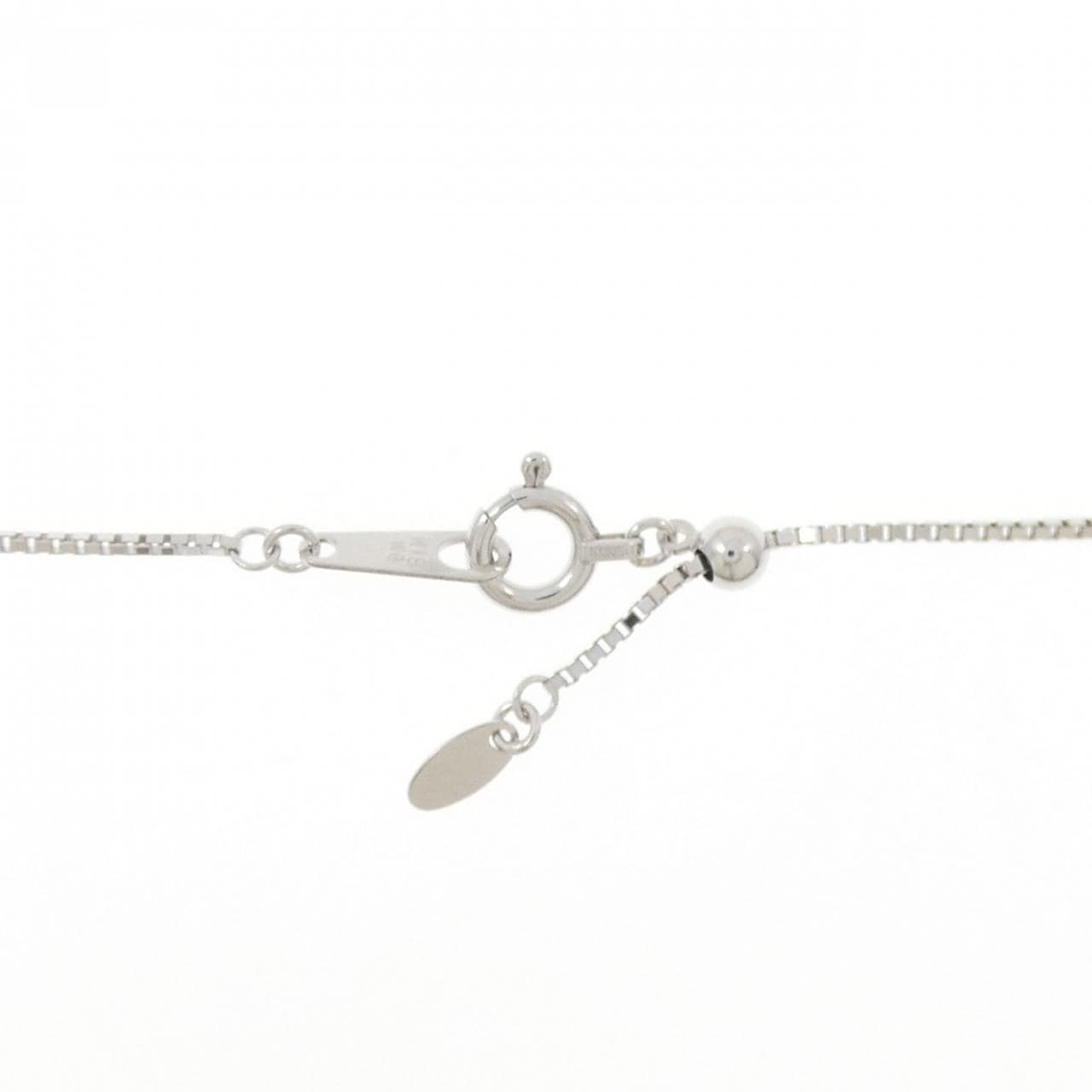 K18WG パヴェ ダイヤモンド ネックレス 2.00CT