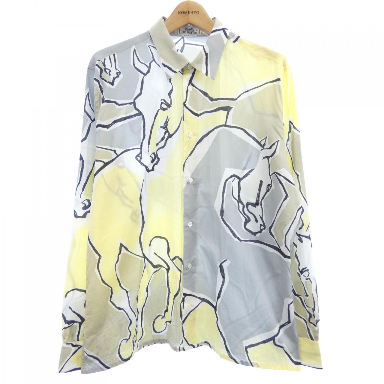 エルメス HERMES LA DANCE DES CHEVAUX *11-5623. シャツ