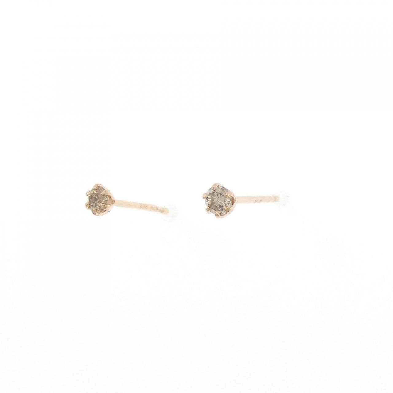 K18PG ダイヤモンド ピアス 0.10CT