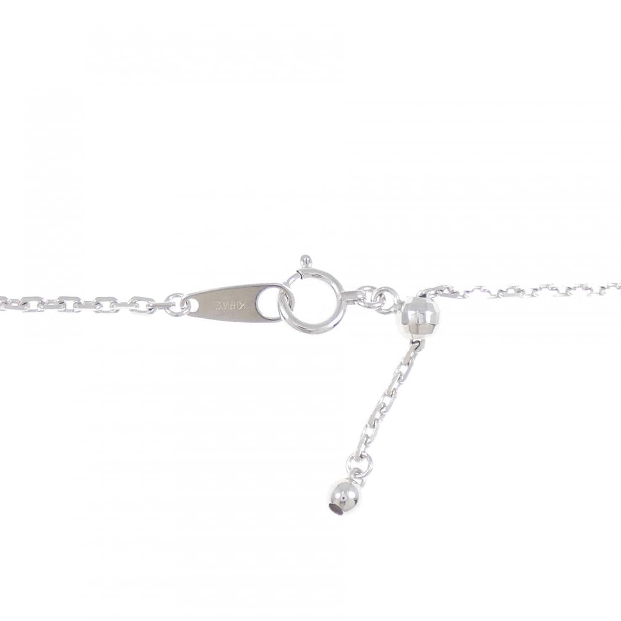 K18WG クロス ルビー ネックレス 0.62CT