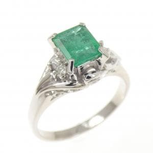 PT900 エメラルド リング 0.73CT
