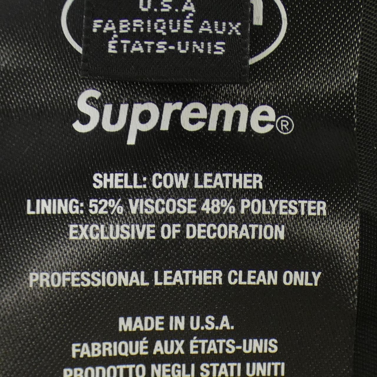 シュプリーム SUPREME レザージャケット