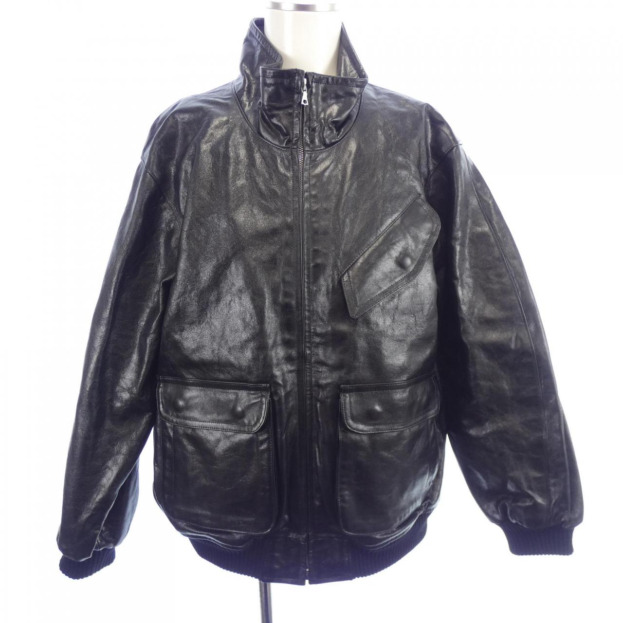 AURALEE A25AB01WX Leather Jacket