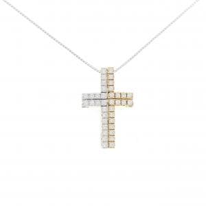 タサキ クロス ダイヤモンド ネックレス 0.44CT