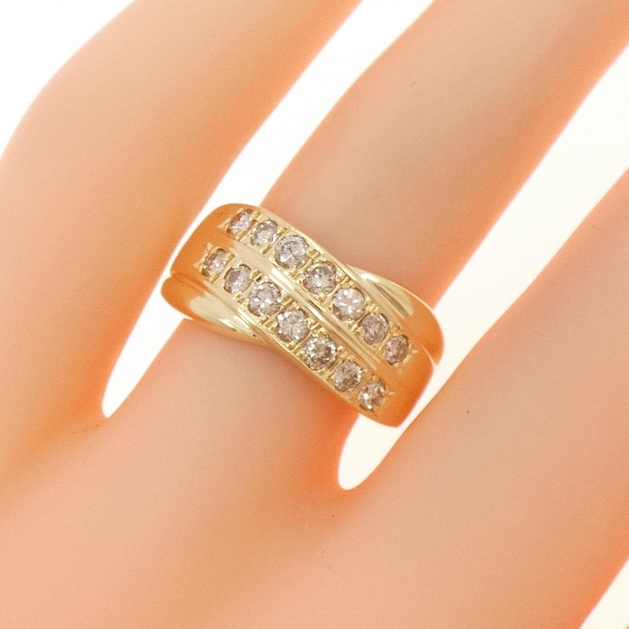 K18YG ダイヤモンド リング 0.50CT