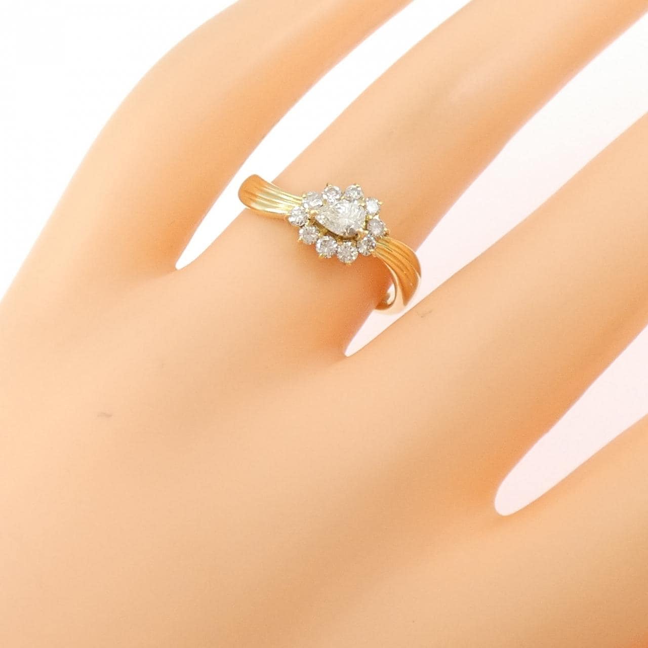 K18YG ダイヤモンド リング 0.50CT