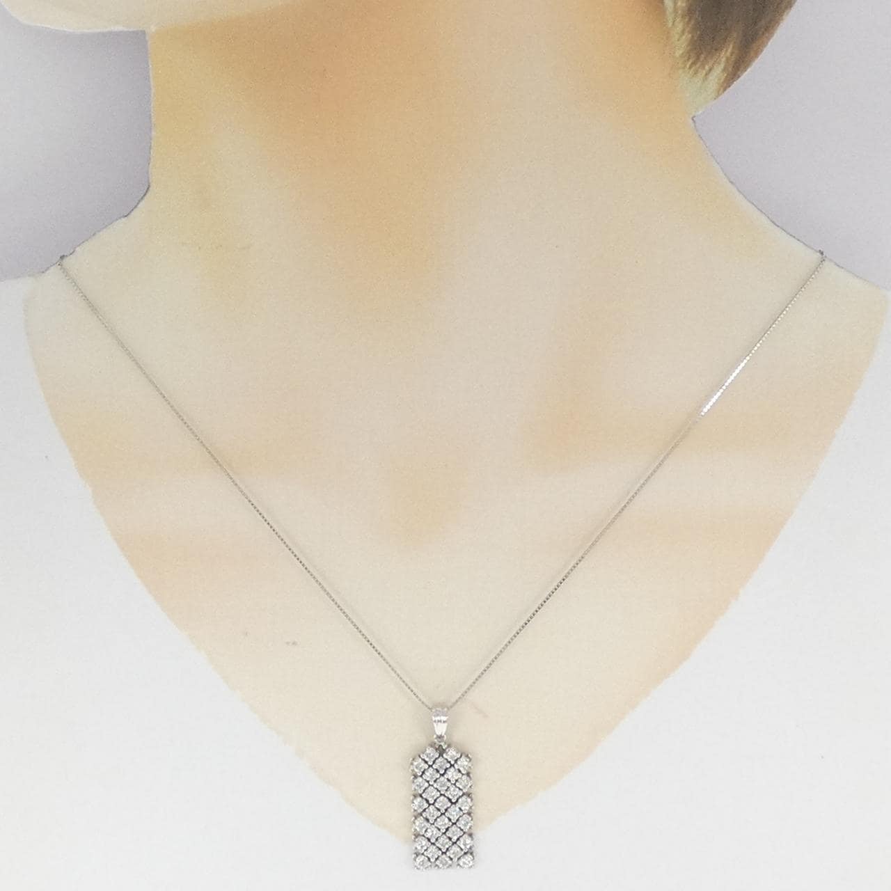 PT900/PT850 ダイヤモンド ネックレス 1.56CT