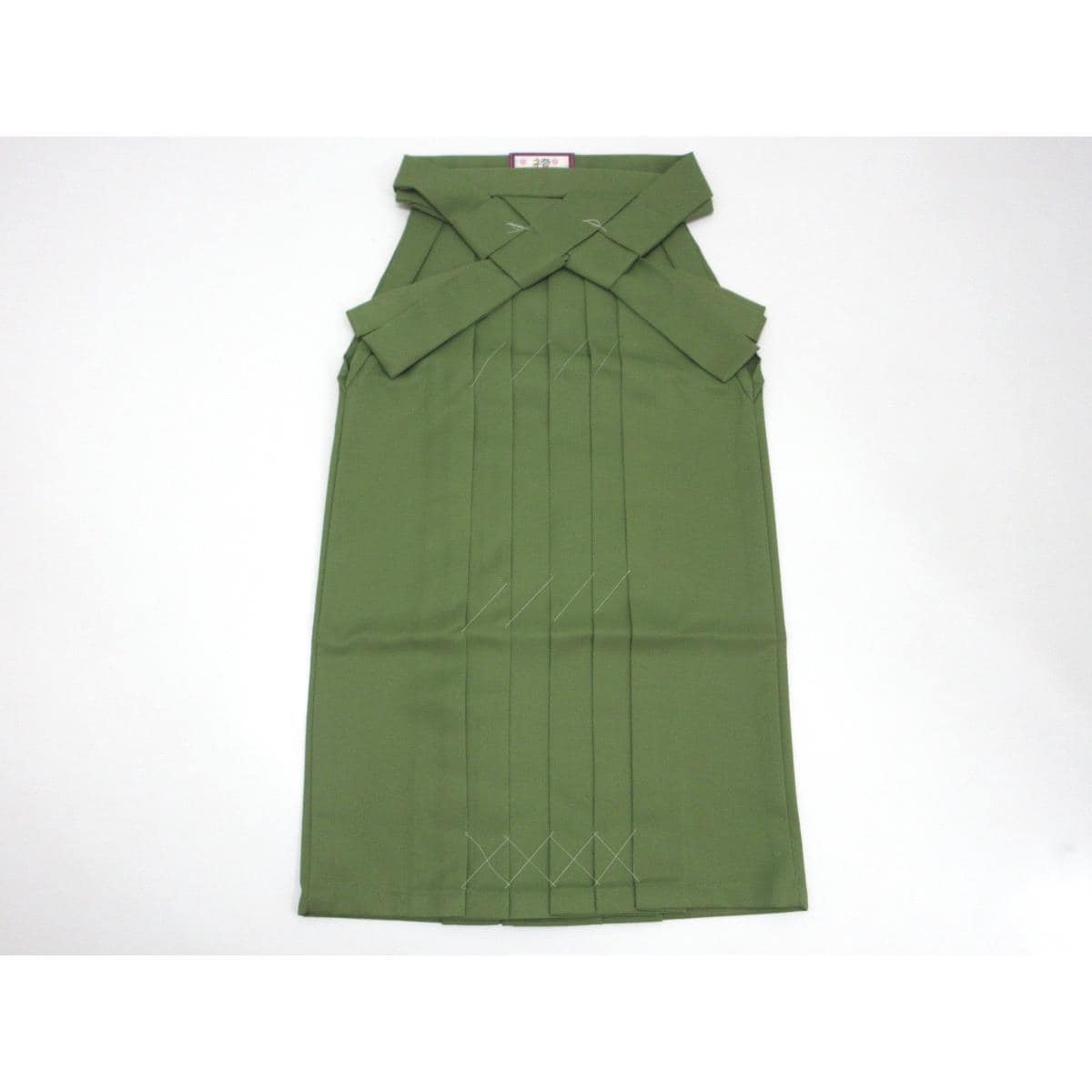 【新品】女袴　無地　Ｍサイズ　紐下９１ｃｍ　抹茶色