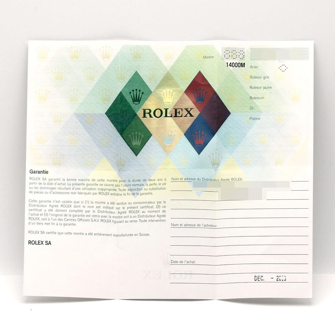 ロレックス エアキング 14000M SS 自動巻 D番