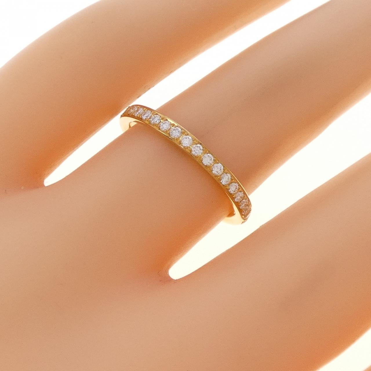 【リメイク】K24YG ハーフエタニティ ダイヤモンド リング 0.20CT