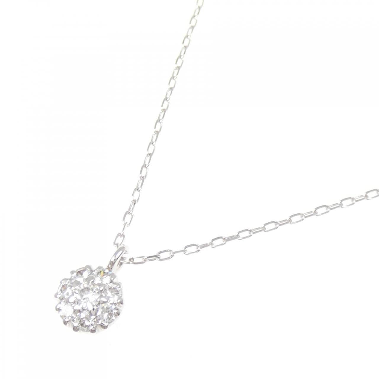 K18WG ダイヤモンド ネックレス 0.20CT