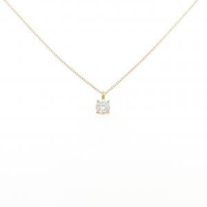 K18YG ソリティア ダイヤモンド ネックレス 0.20CT
