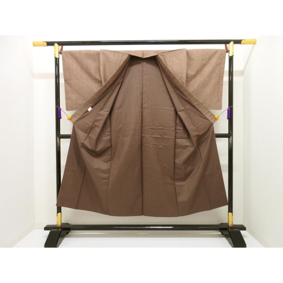 男物　証紙付　きもの・羽織・長襦袢　３点セット【本場結城紬】