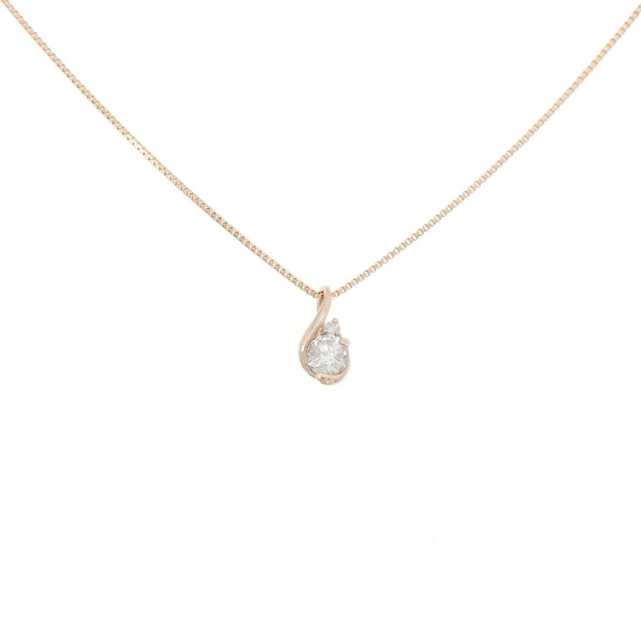 K18PG ダイヤモンド ネックレス 0.1CT