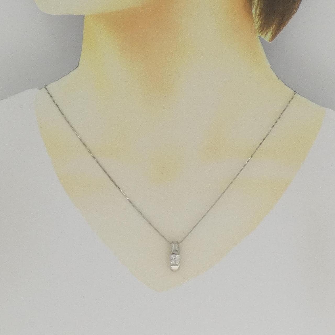 PT900/PT850 ダイヤモンド ネックレス 0.50CT