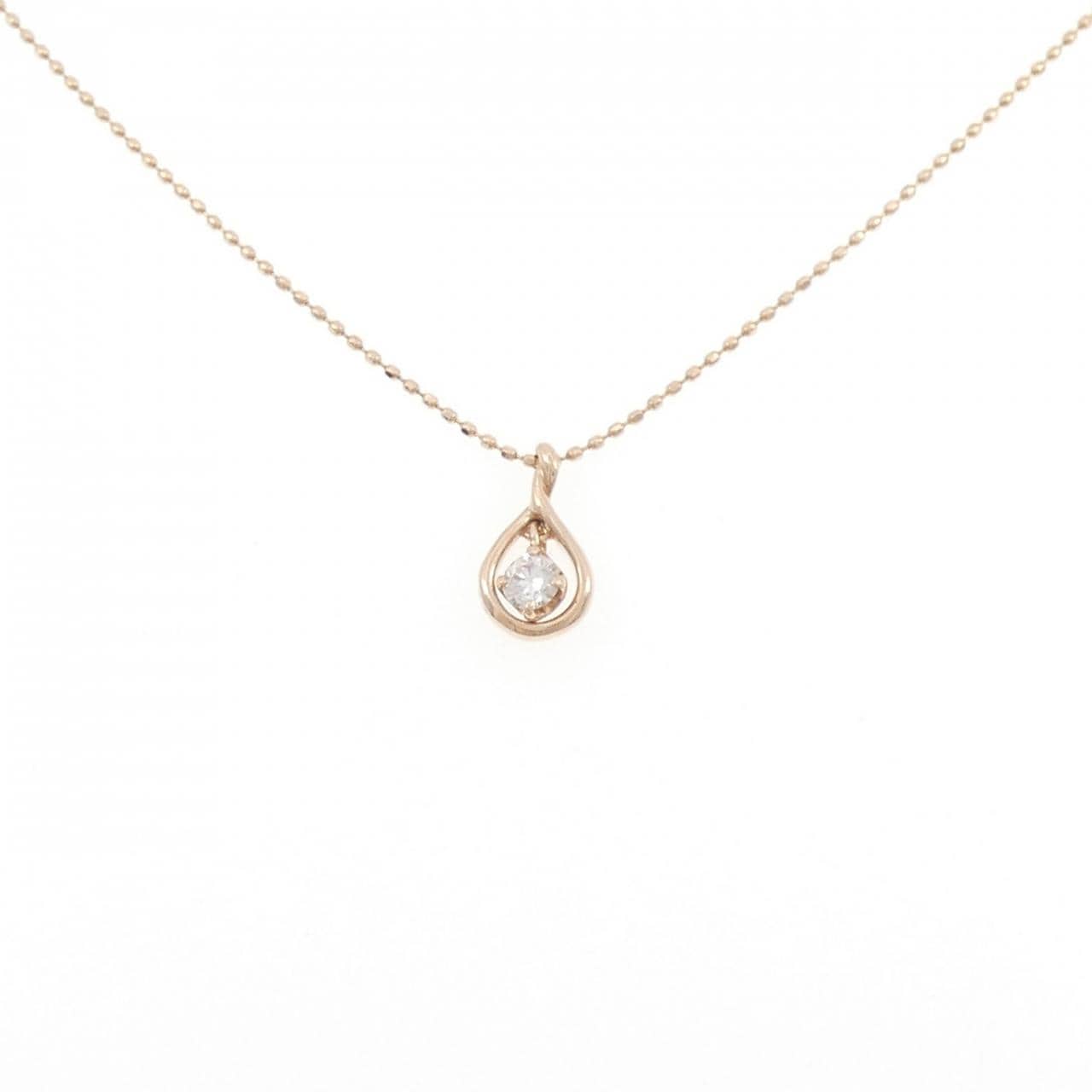 K10PG ダイヤモンド ネックレス 0.10CT