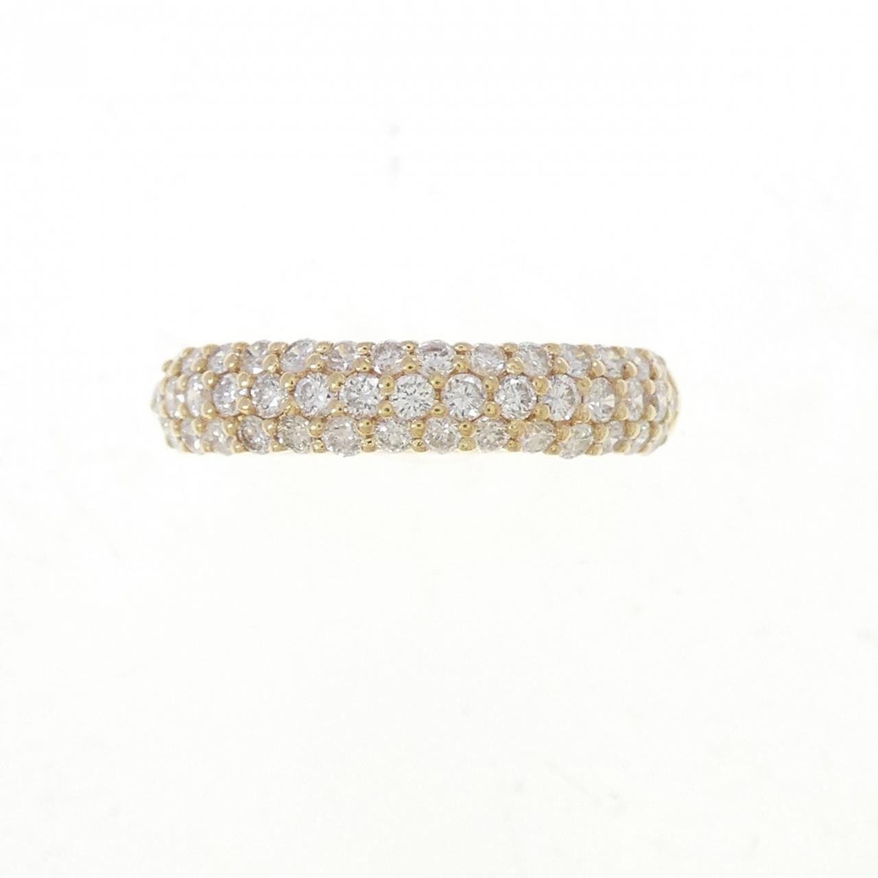 K18YG パヴェ ダイヤモンド リング 0.50CT