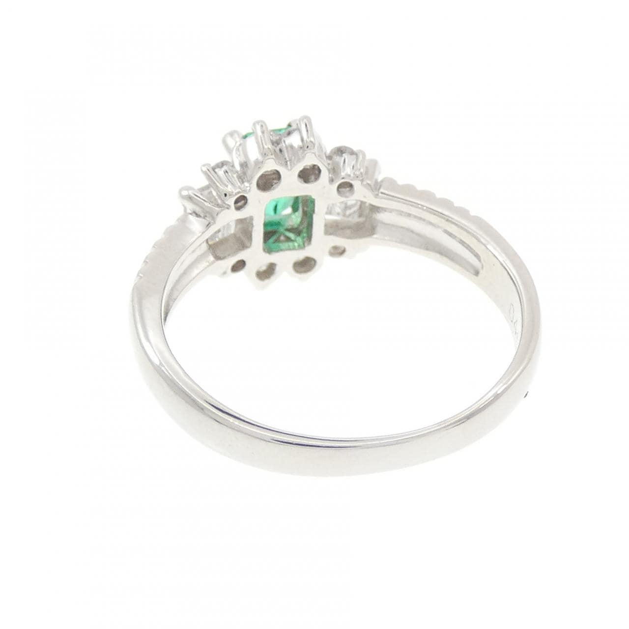PT900 エメラルド リング 0.34CT