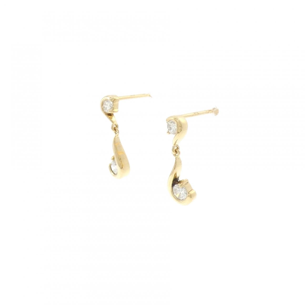 K18YG ダイヤモンド ピアス 0.30CT