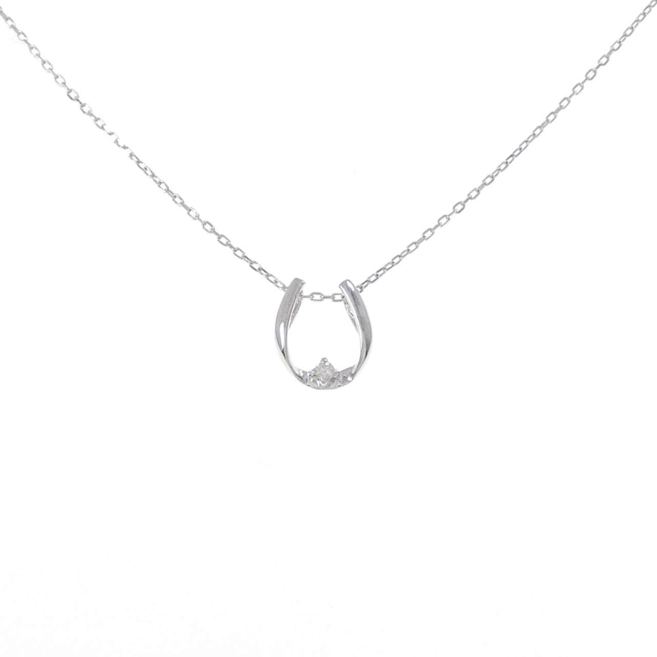 K10WG ダイヤモンド ネックレス 0.01CT