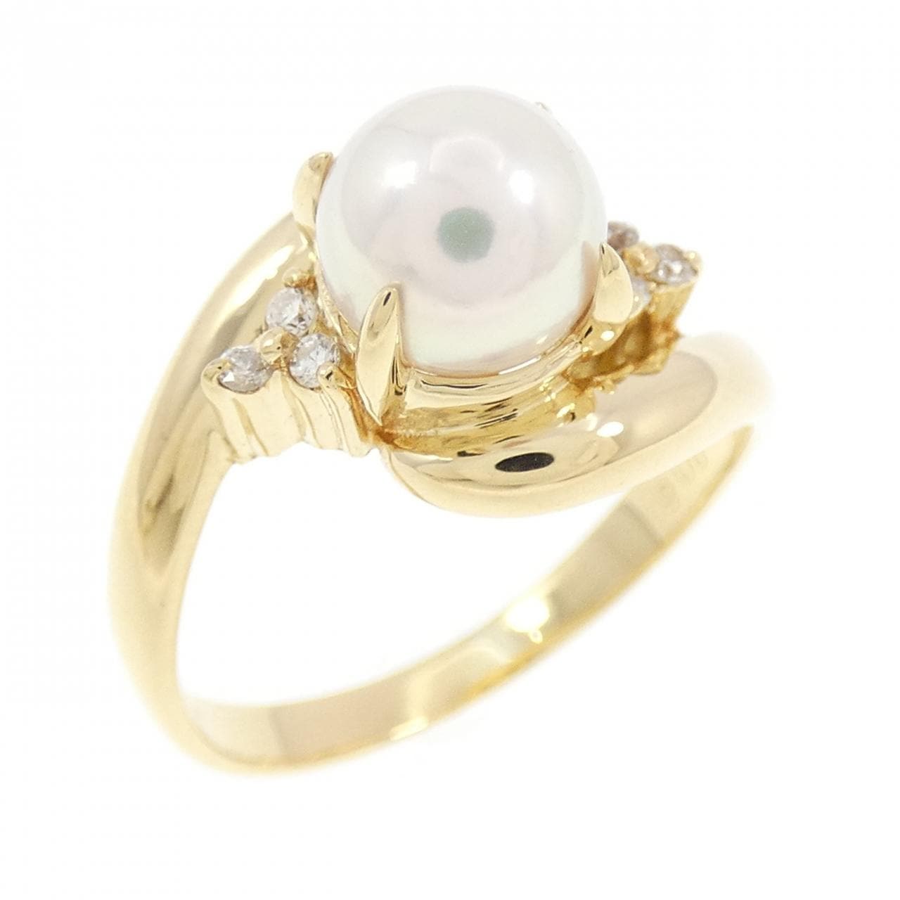 K18YG アコヤパール リング 6.3mm