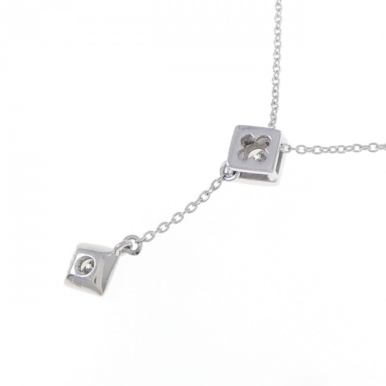 K18WG ダイヤモンド ネックレス 0.21CT