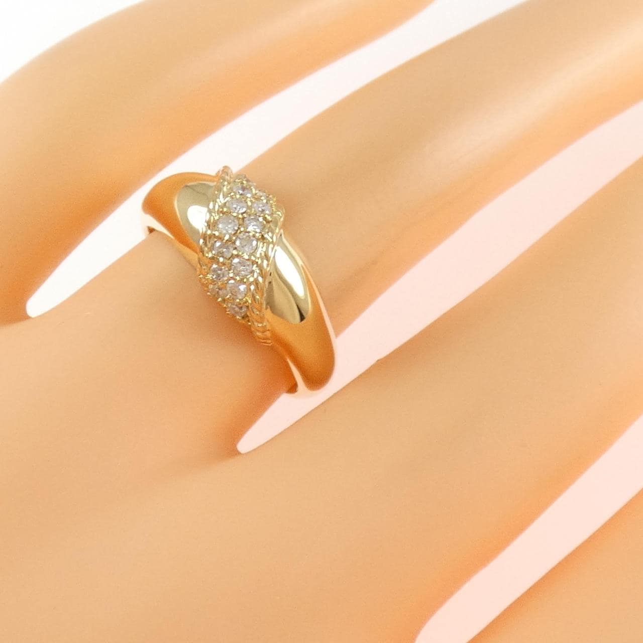 K18YG ダイヤモンド リング 0.20CT