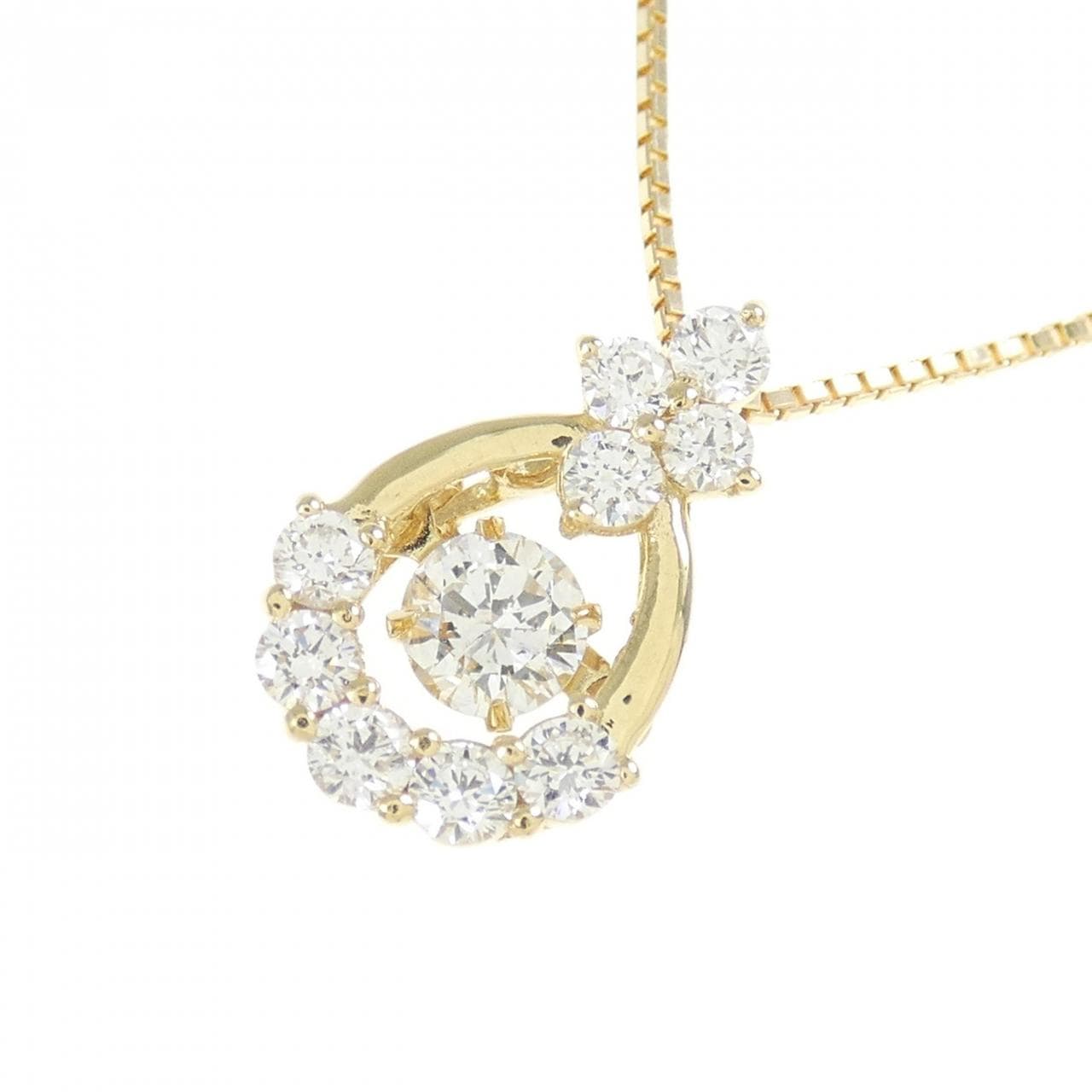 [BRAND NEW] K18YG Diamond Necklace 0.225CT G SI1 Good