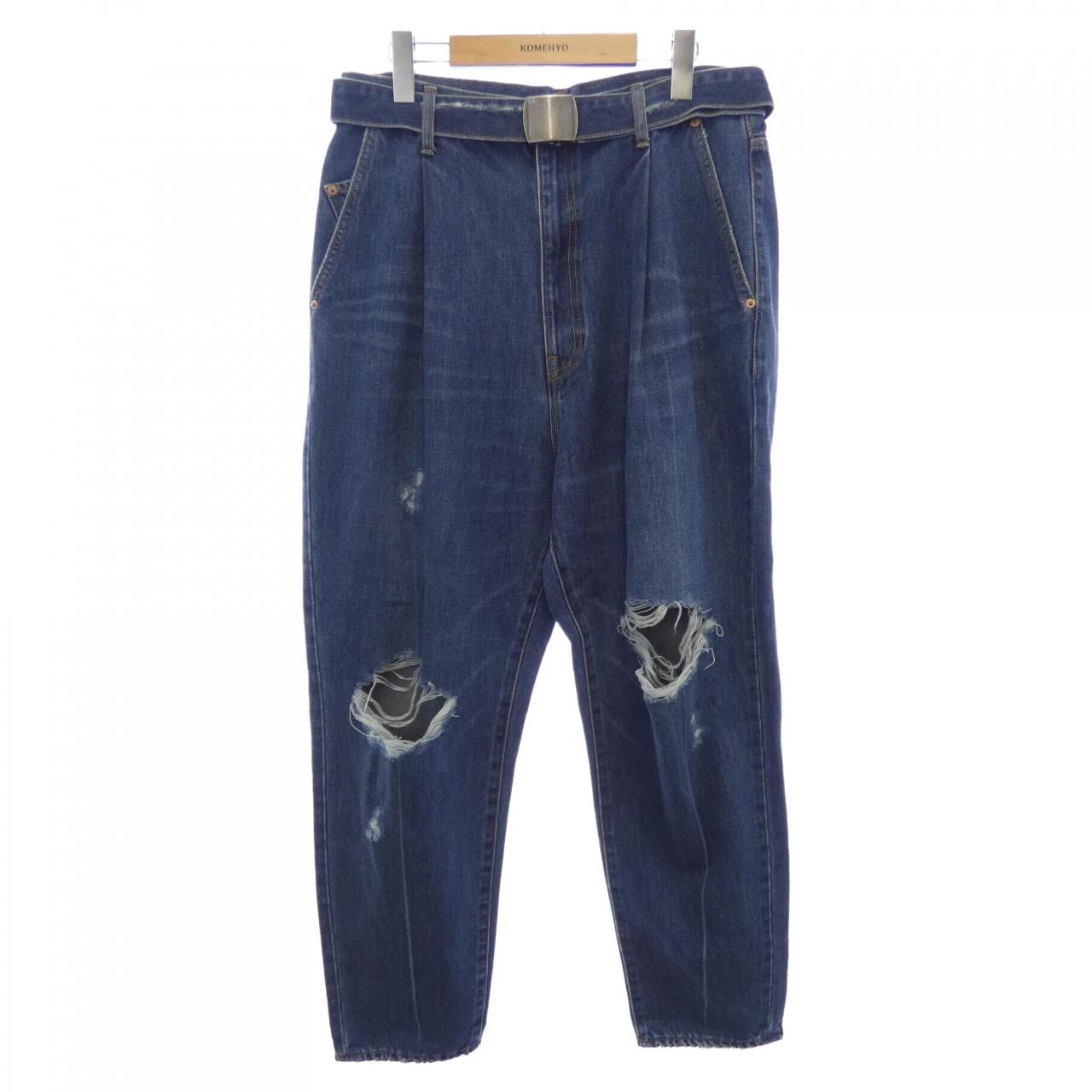 双排扣Doublet 21SS05PT146牛仔裤