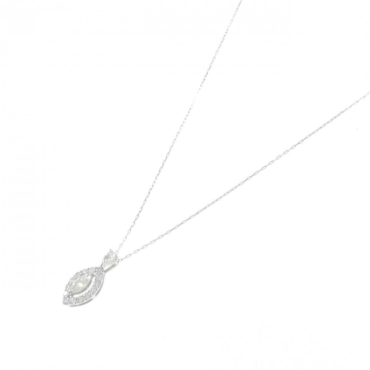 【新品】PT900/PT850 ダイヤモンド ネックレス 0.35CT