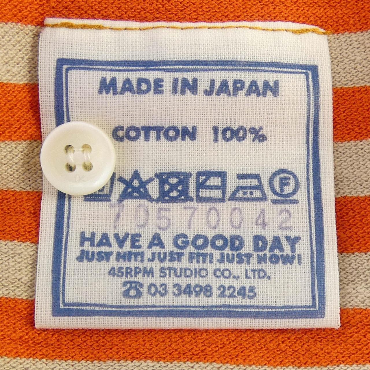 フォーティーファイブアールピーエム 45 RPM 70570042 ポロシャツ