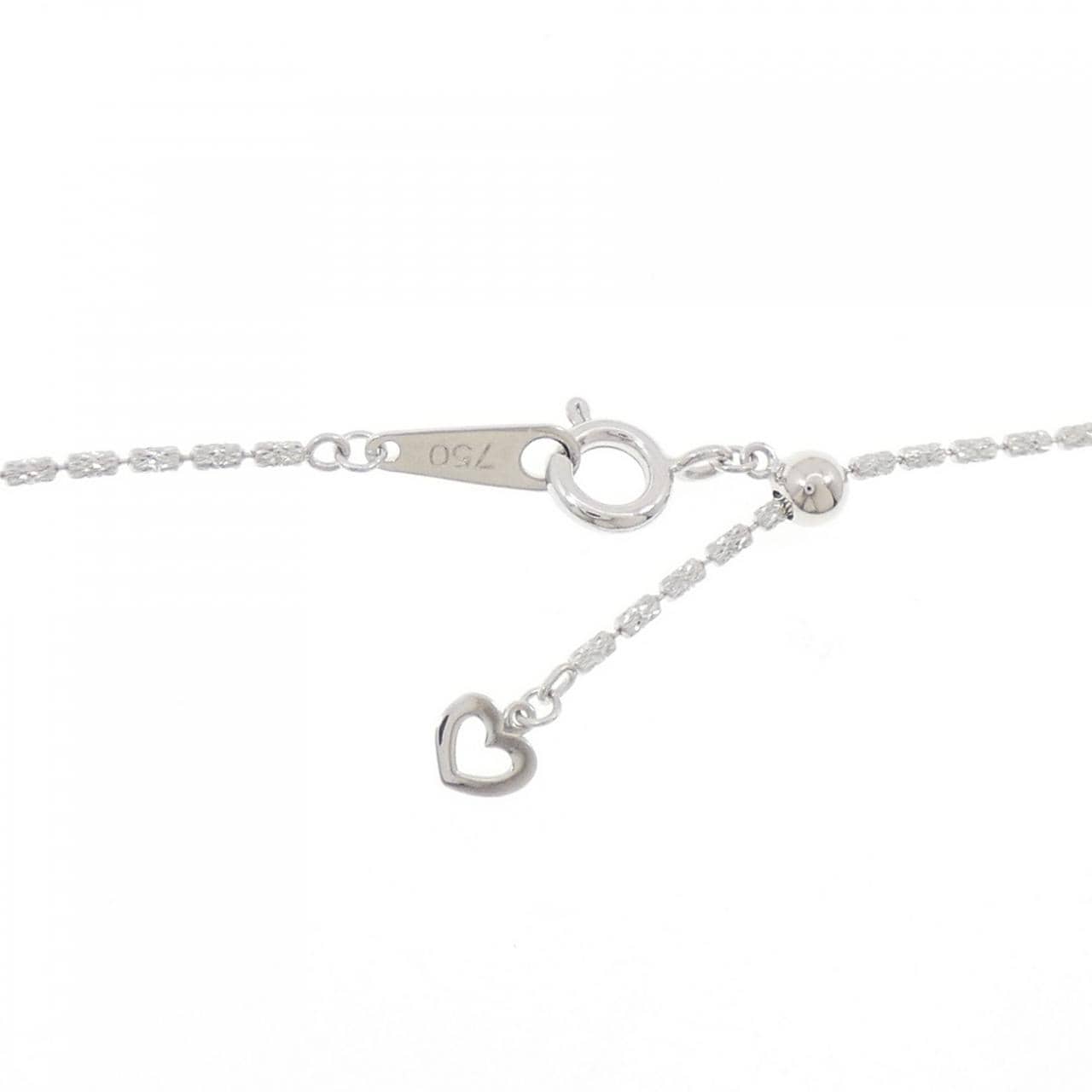 K18WG/750WG 黒蝶パール ネックレス 11.2mm