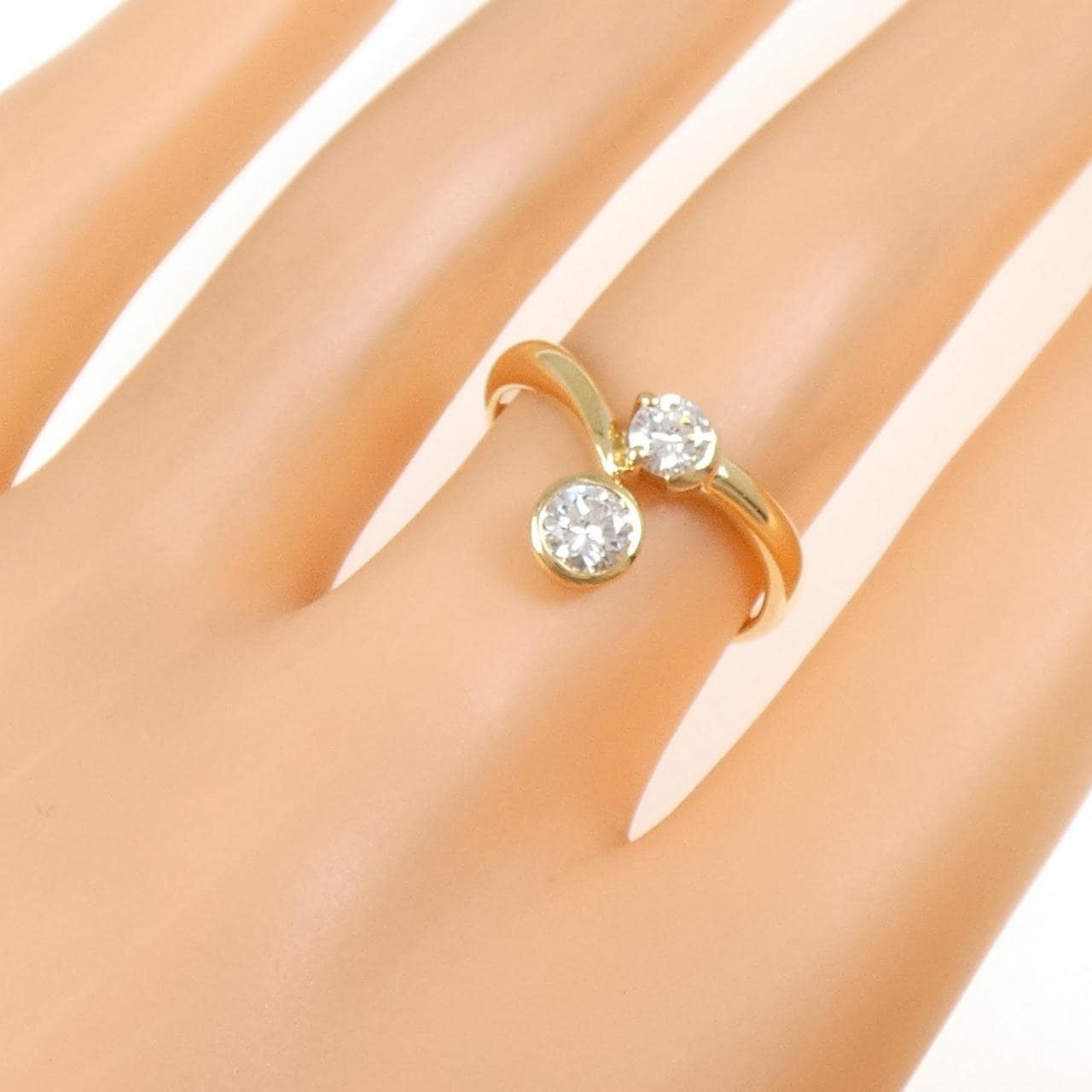 K18YG ダイヤモンド リング 0.50CT