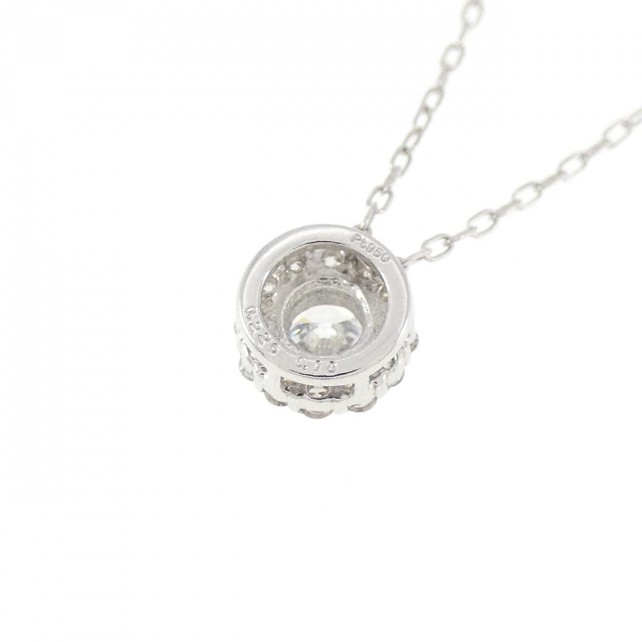 PT950/PT850 ダイヤモンド ネックレス 0.226CT