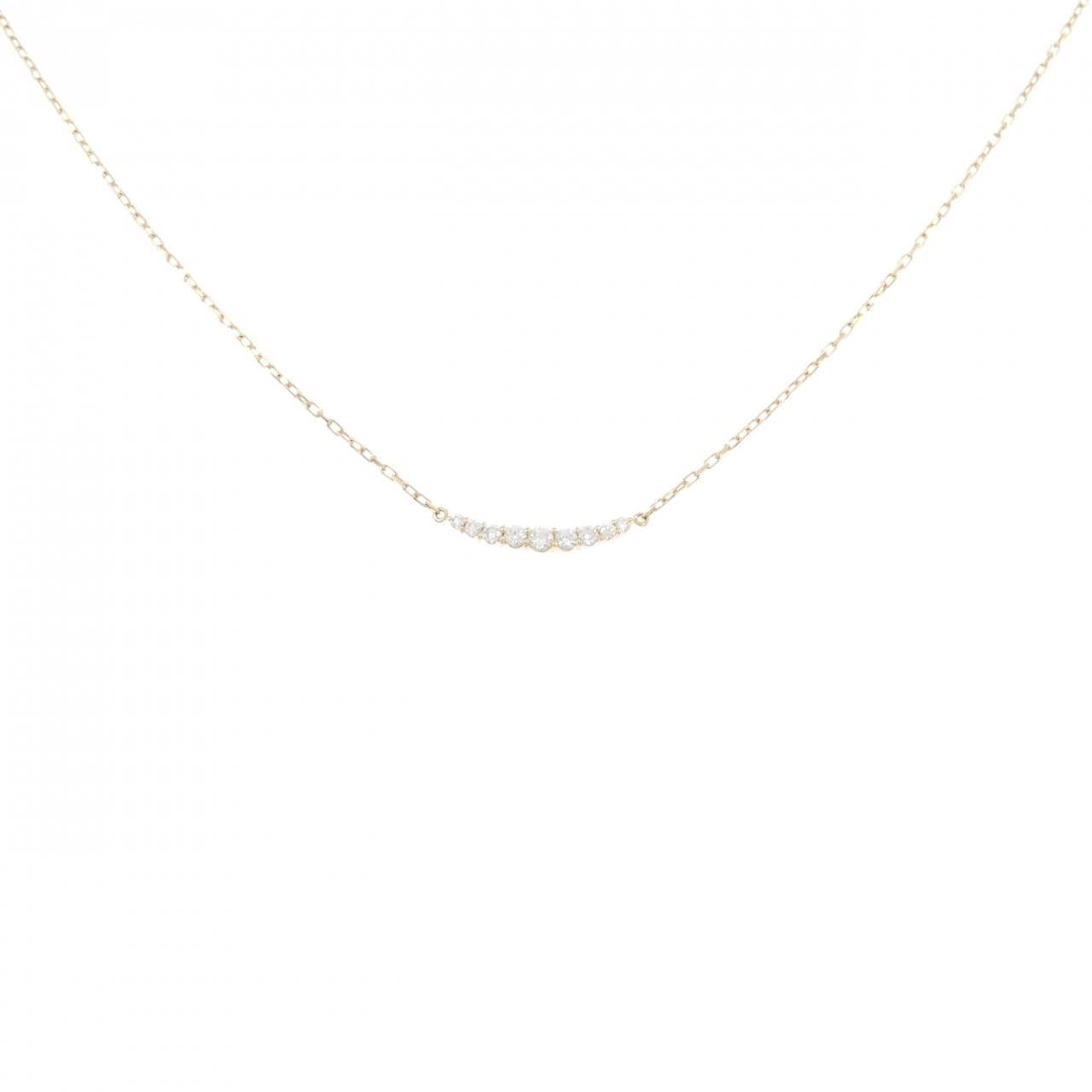 K18YG ダイヤモンド ネックレス 0.08CT