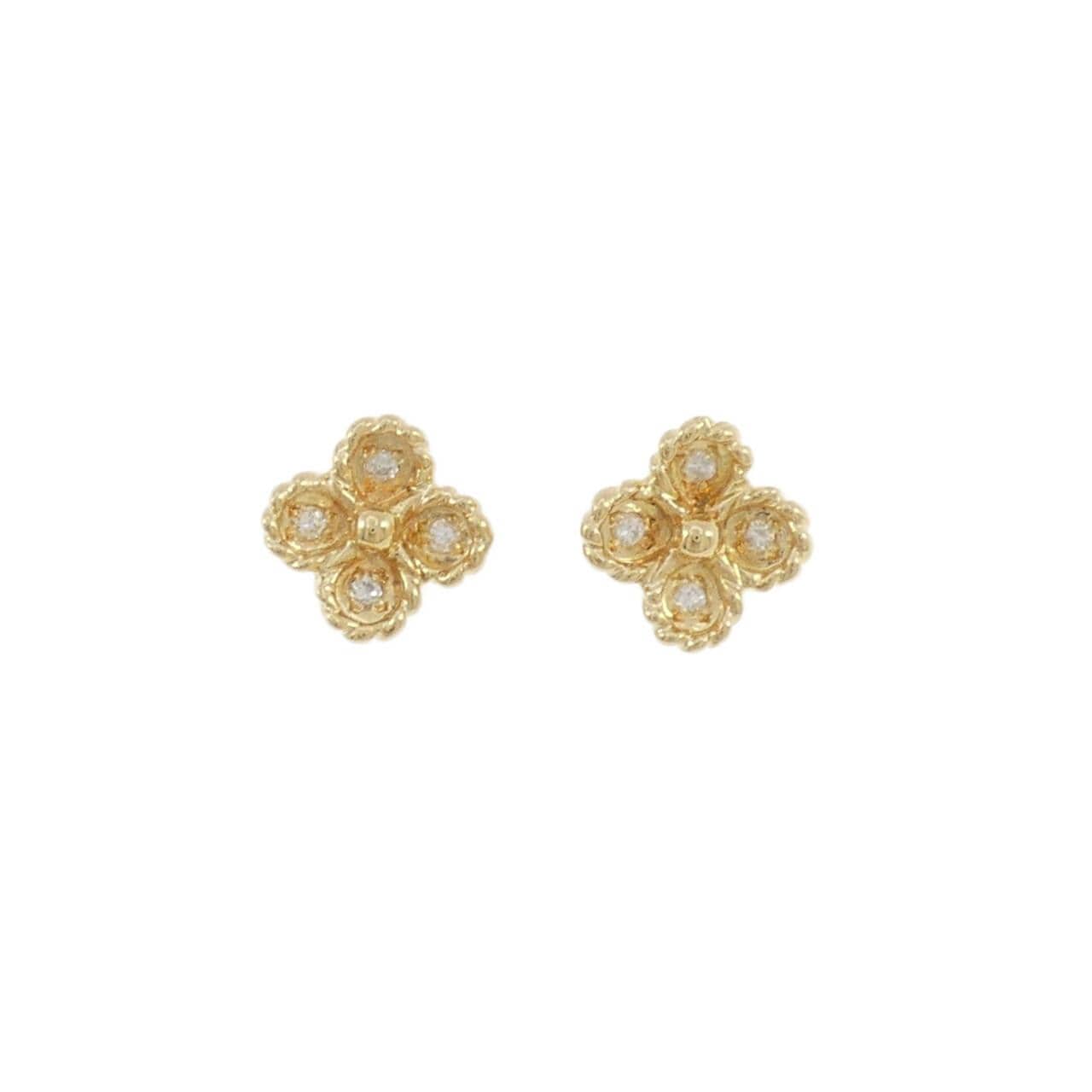 K18YG ダイヤモンド ピアス 0.12CT