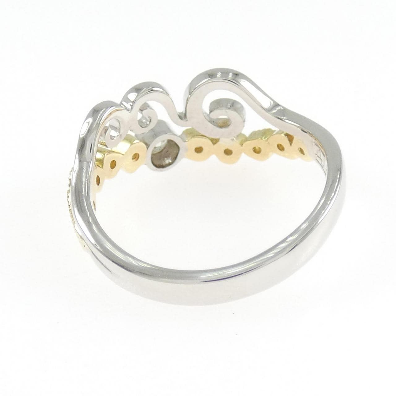 PT900/K18YG ダイヤモンド リング 0.089CT