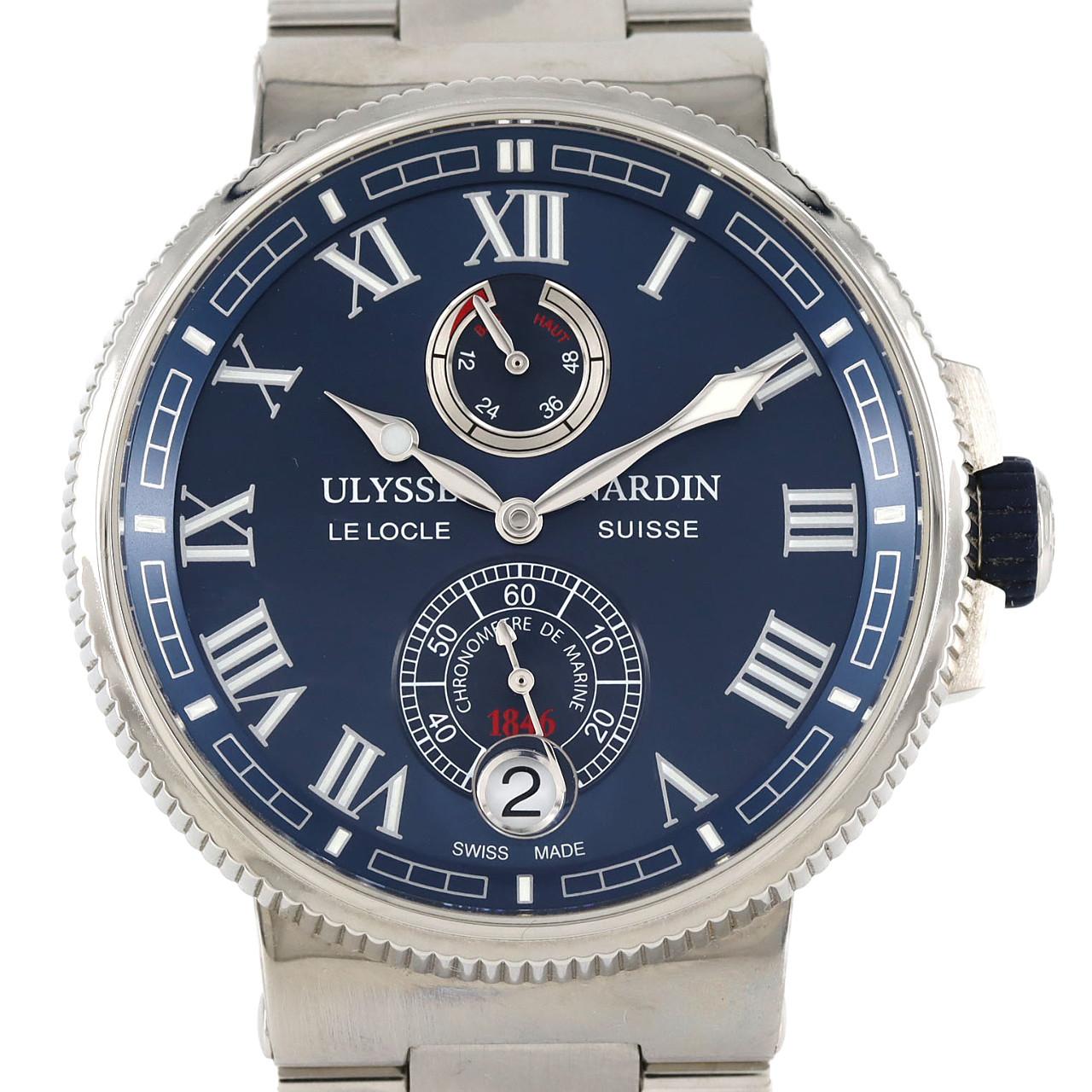 ユリス・ナルダン マリーンクロノメーター 1183-126-7M/43 SS 自動巻