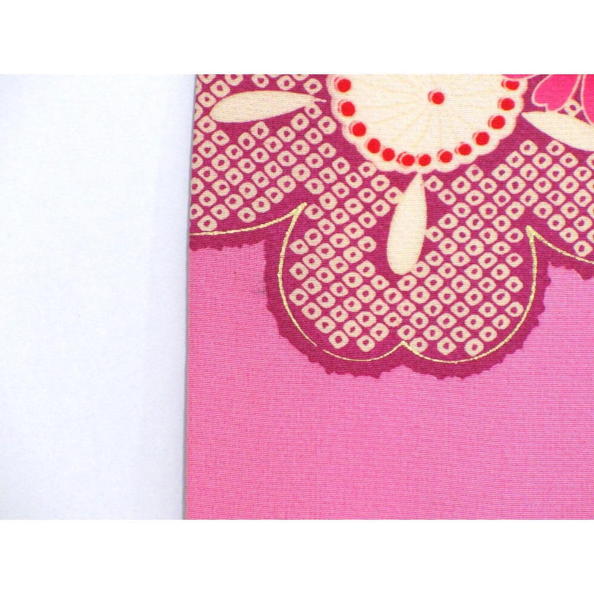 【未使用品】振袖　友禅金彩加工　刺繍入りボカシ染