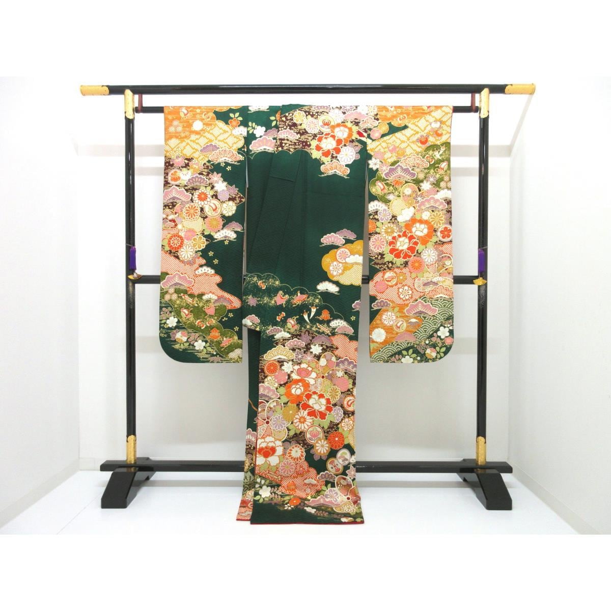 振袖　友禅金彩加工