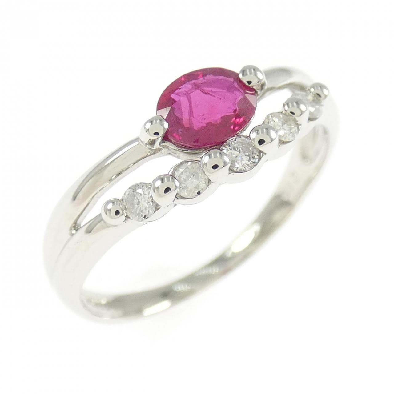 PT900红宝石戒指