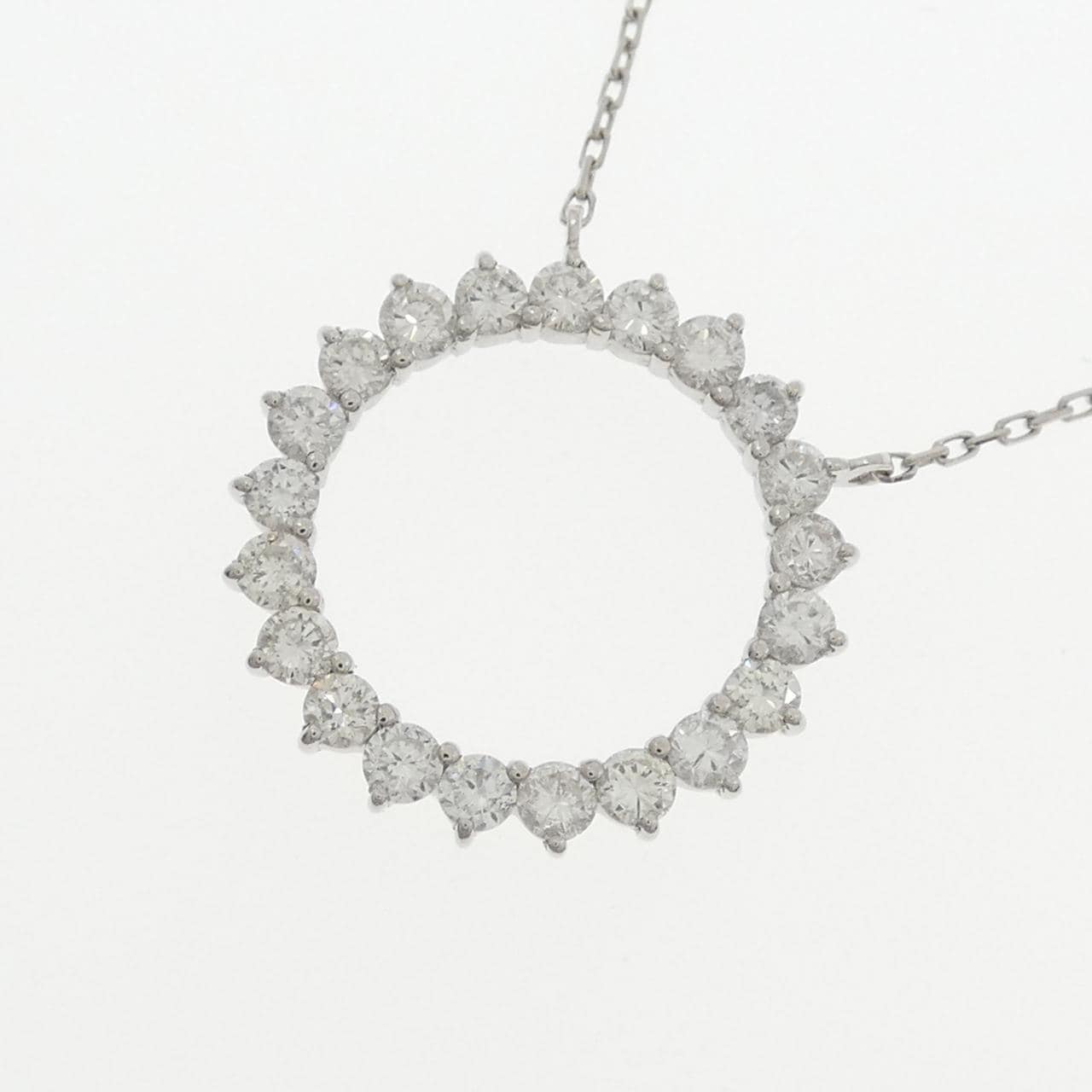 PT950/PT850 ダイヤモンド ネックレス 0.90CT