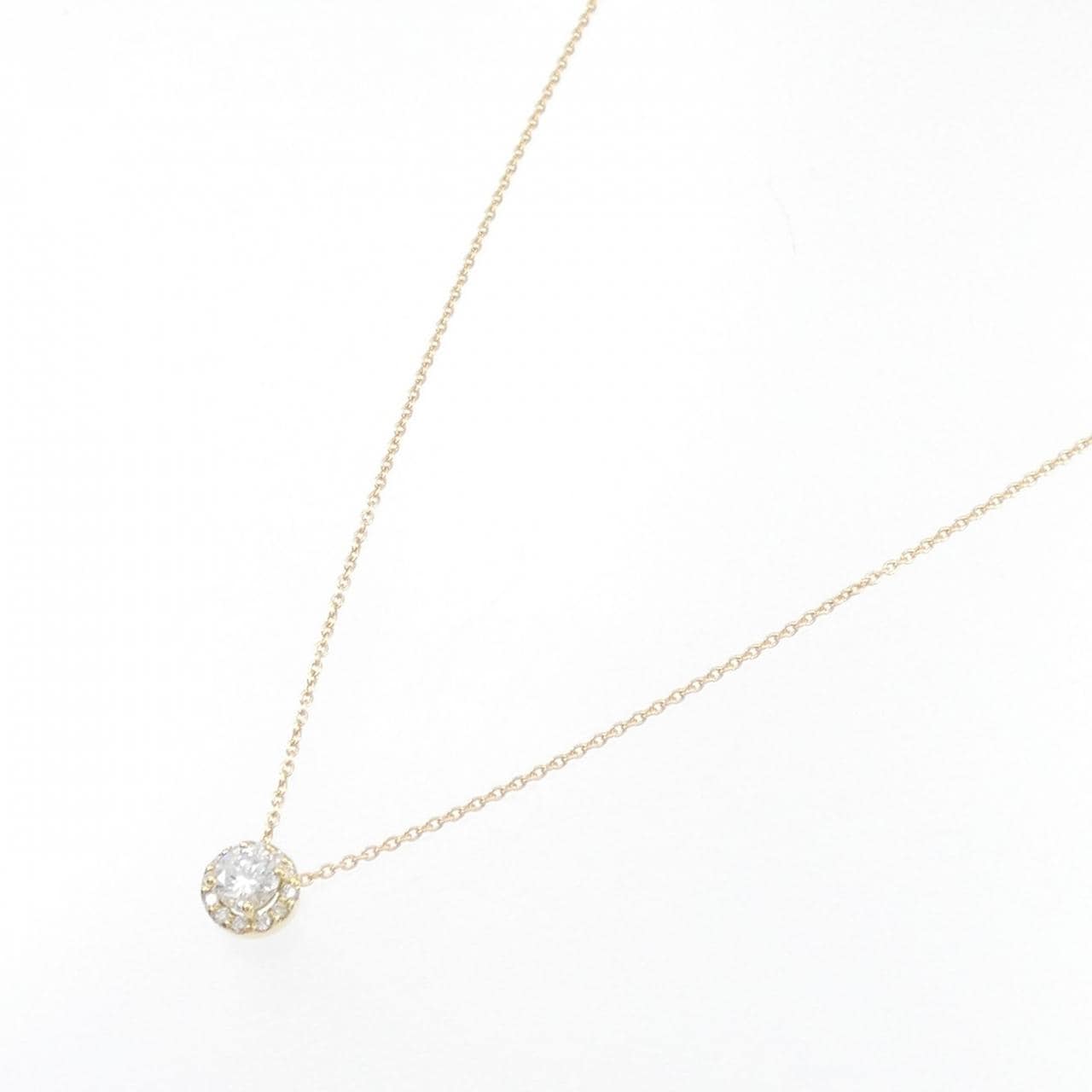 【リメイク】K18YG ダイヤモンド ネックレス 0.234CT F SI2 Good
