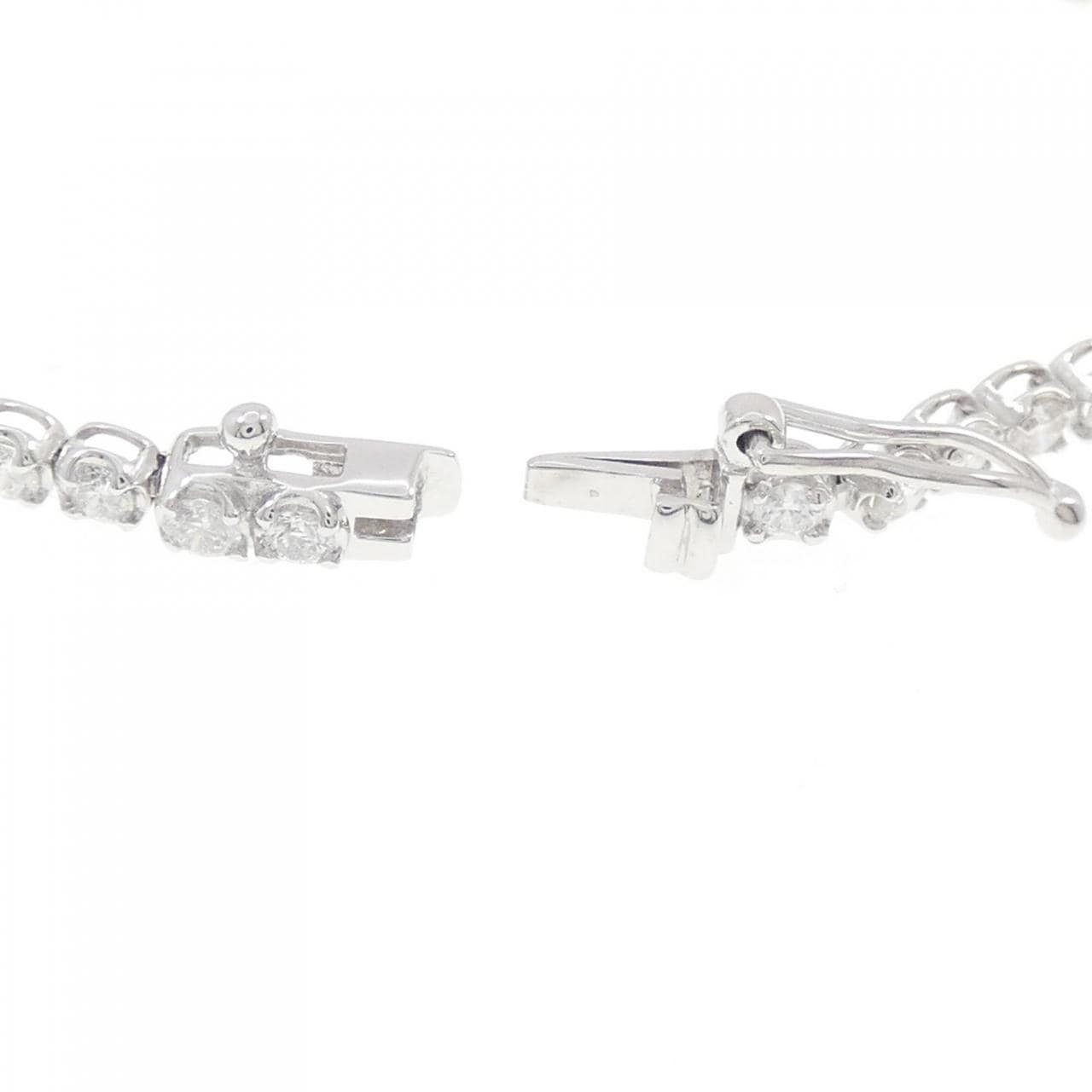 K18WG ダイヤモンド ブレスレット 2.00CT