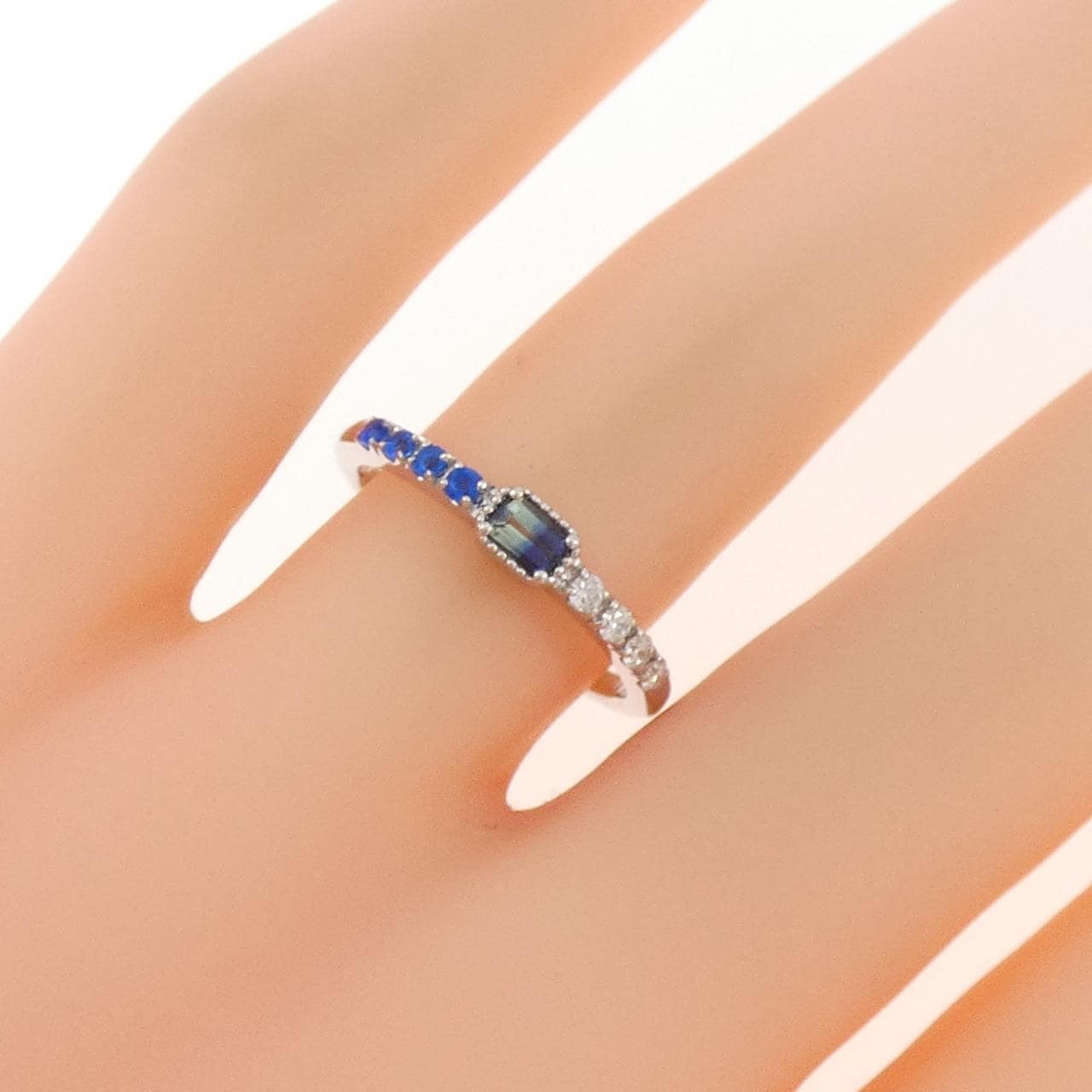 PT900 サファイヤ リング 0.12CT