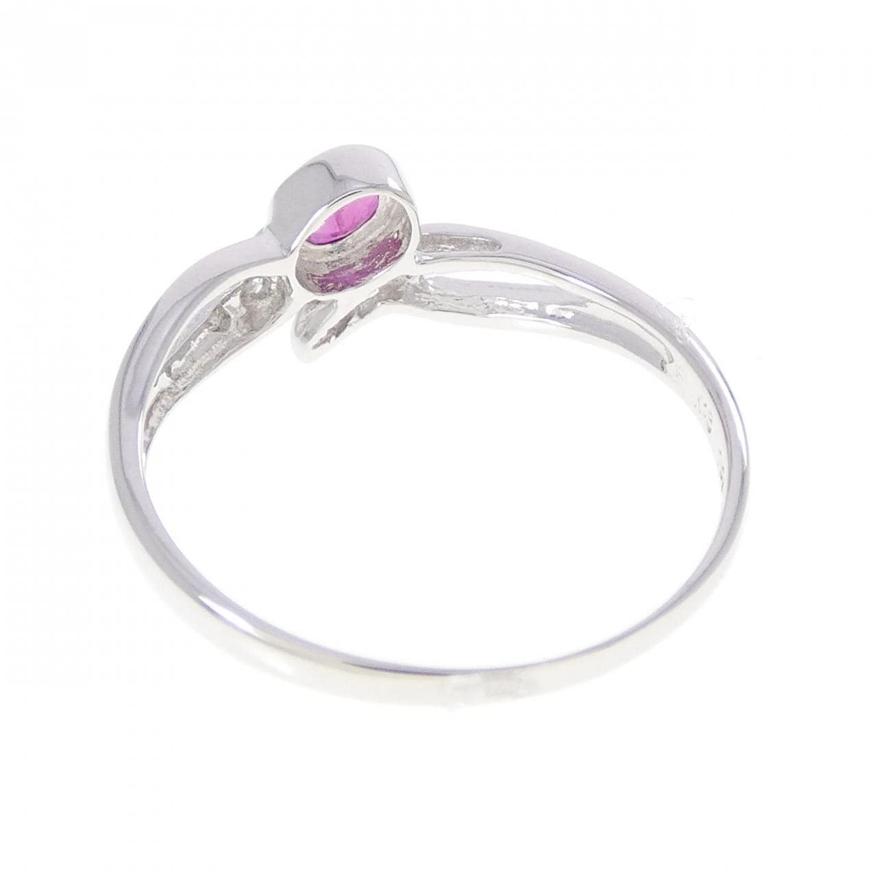 K18WG ルビー リング 0.20CT