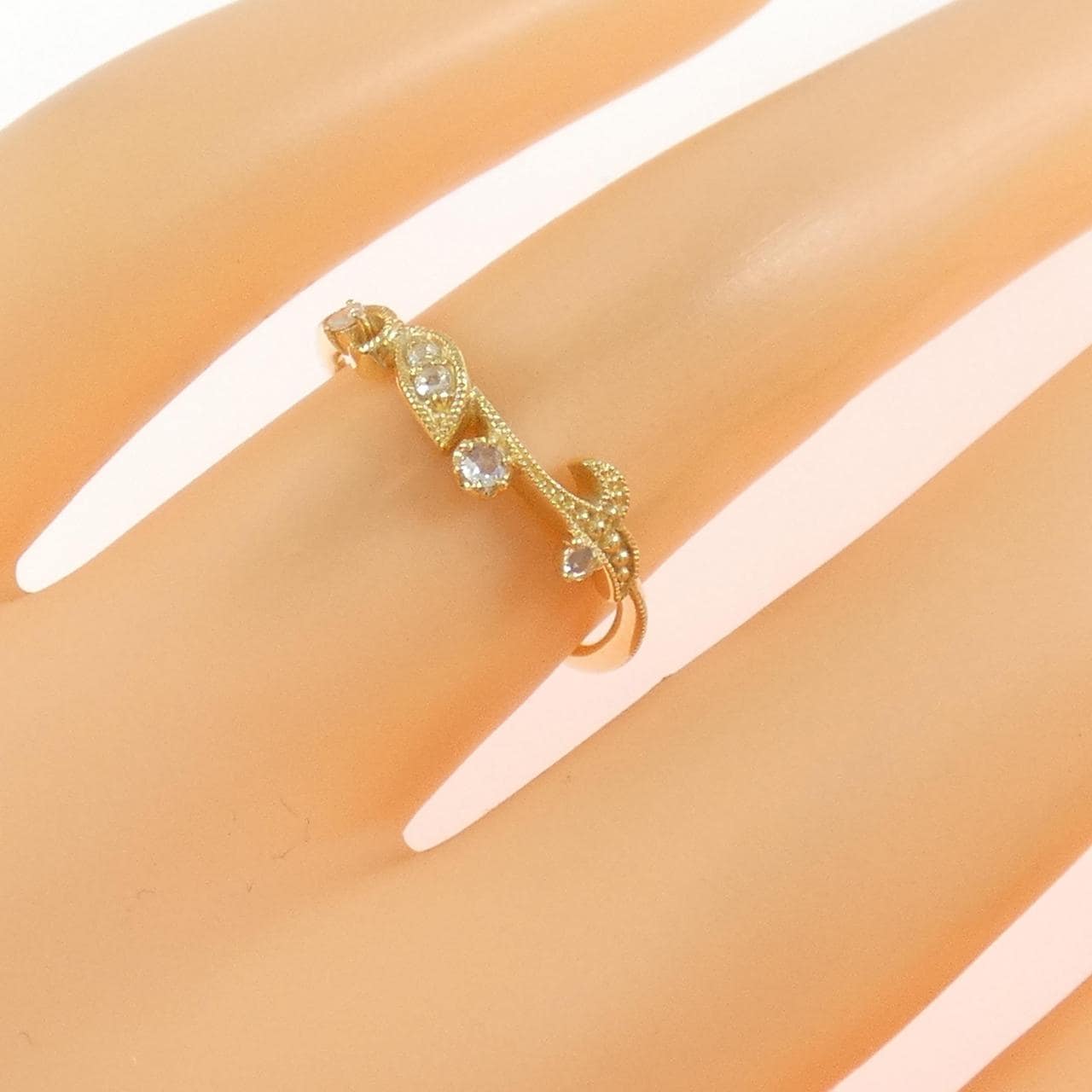 K18YG ダイヤモンド リング 0.05CT