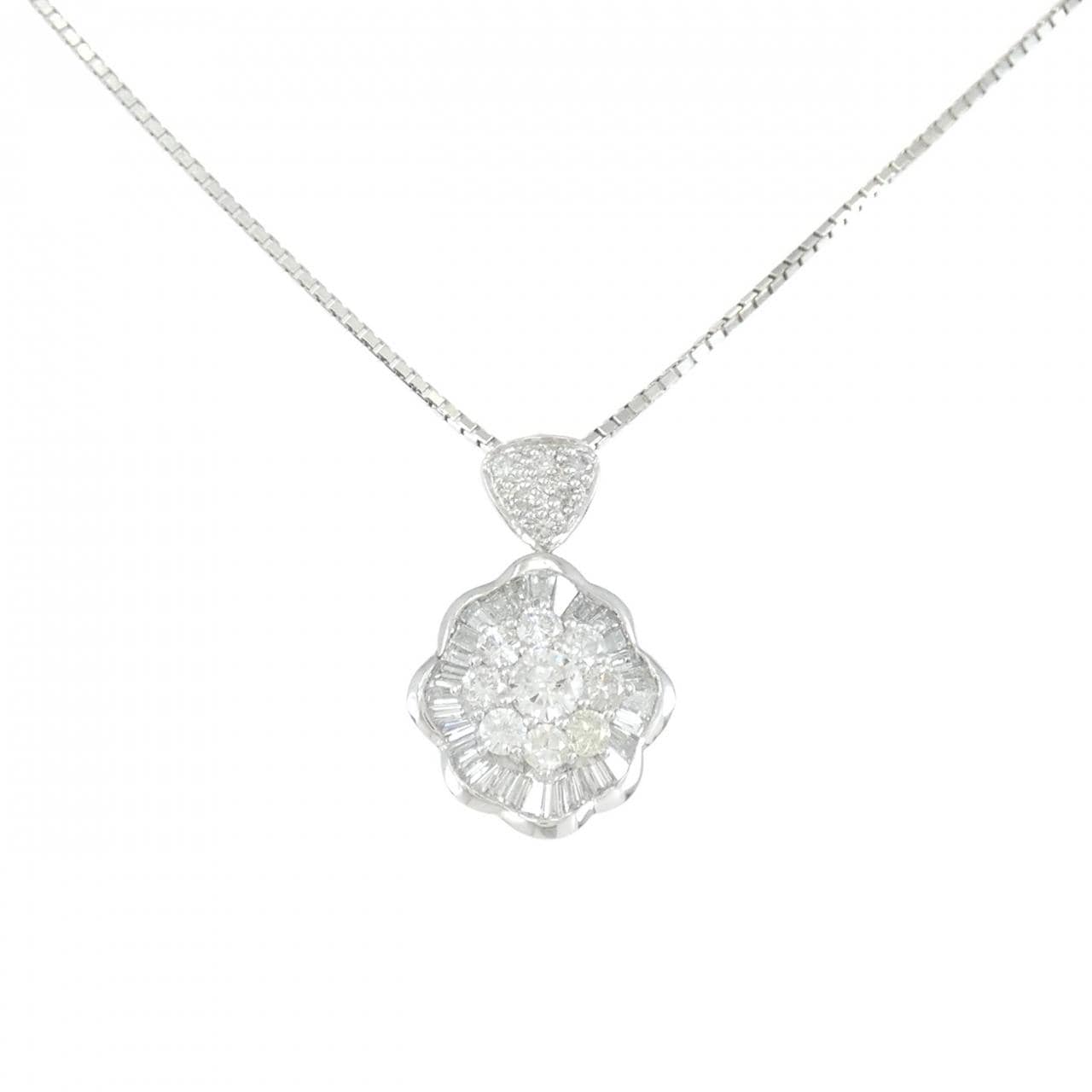 PT900/PT850 ダイヤモンド ネックレス 2.00CT